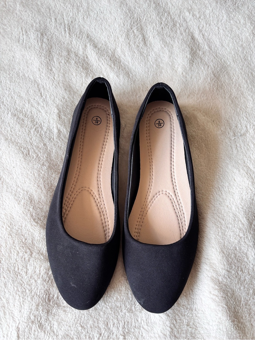 2/15$ - Amazon - Classic Black Women's Ballet Flats - 8